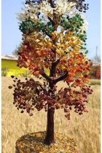 Large 7 Chakra 2000 Stone Tree And 1000 Stone Amethyst Tree 1