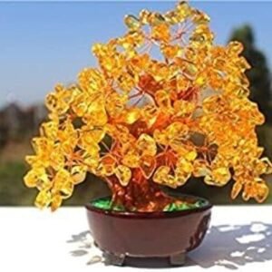 Natural Citrine Crystal Tree Feng Shui Money Tree Gemstone Gem Tree Home Decor 1