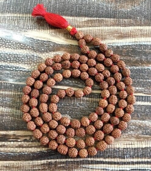 Rudraksha Mala Men Women India Shiva Mala Meditation Buddhist Prayer Beads 1