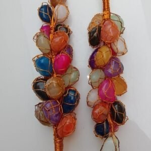 Seven Chakra Crystal Car Mirror Hanger Natural Seven Chakra Wall Hanger 1