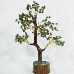 Large Green Jade Tree Crystal Carved Home Office Decorative Crystal Tree 1