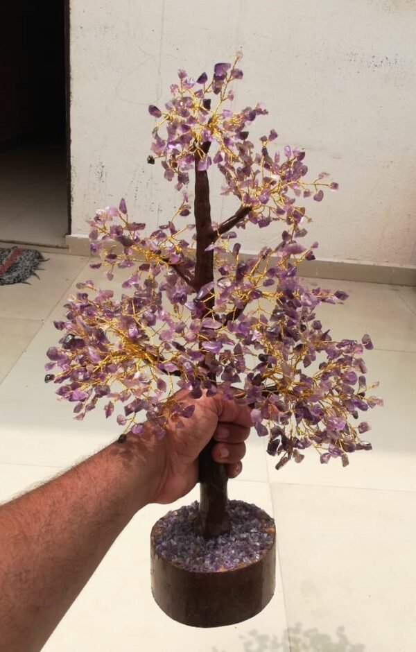 Large Amethyst Crystal Tree Handmade Crystal Home Office Decorative Crystal Tree 2