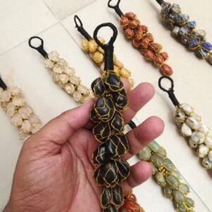 Large Black Tourmaline Crystal Car Door Hanger Handmade Crystal Home Decorative 1