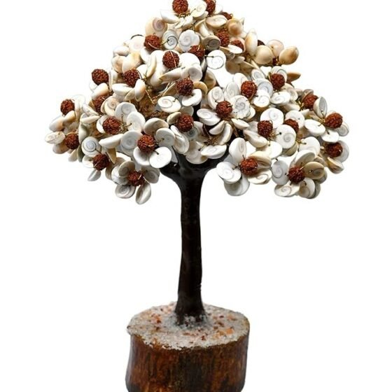 Gomti Chakra Rudraksh Tree Healing Gemstone Crystal Bonsai Fortune Money Tree 2