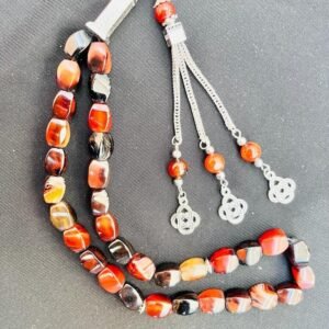 Natural Sualemani Agate Tasbheeh 33 Beads Muslim Islamic Religious Prayer Beads 2