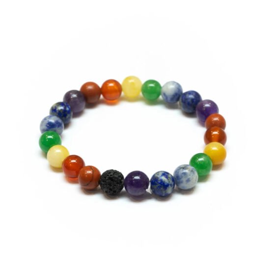 Natural Seven Chakra Crystal Bracelet For Men and Women Authentic Gemstone 2