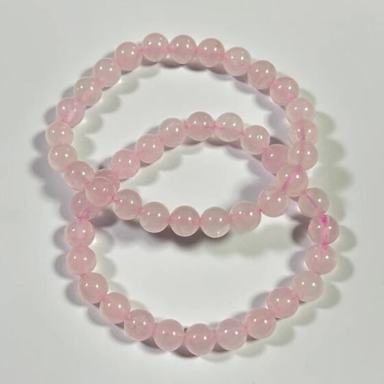 Natural Rose Quartz Crystal Bracelet For Men and Women Authentic Gemstone 1