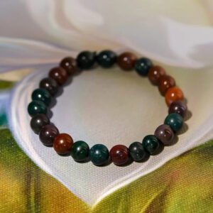 Natural Blood StoneCrystal Bracelet For Men and Women Authentic GemstoneBracelet 1
