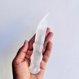 Large Selenite Crystal Knife Handmade Crystal Knife Selenite Crystal Cutter 1