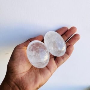 Clear Quartz Crystal Lingam Hand-Carved Himalayan Shiva Lingam Home Office Decor 1