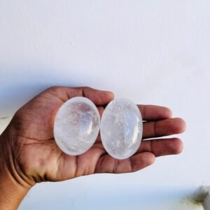 Clear Quartz Crystal Lingam Hand-Carved Himalayan Shiva Lingam Home Office Decor 2