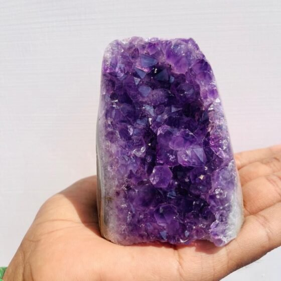Large Druzy Amethyst Crystal Geode Handmade Crystal Home Office Decorative 1