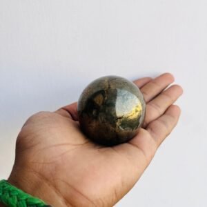 Large Pyrite Crystal Sphere Ball Handmade Crystal Home Office Decorative Sphere 2