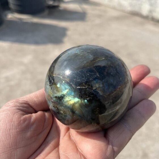 3Pcs Rainbow Moonstone Crystal Palmstone Handmade Crystal Pocket Worry Stone 2