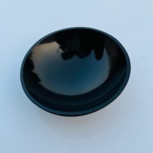 Large Black Tourmaline Crystal Bowl Handmade Crystal Home Office Decorative Bowl 2