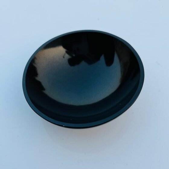 Large Black Tourmaline Crystal Bowl Handmade Crystal Home Office Decorative Bowl 2
