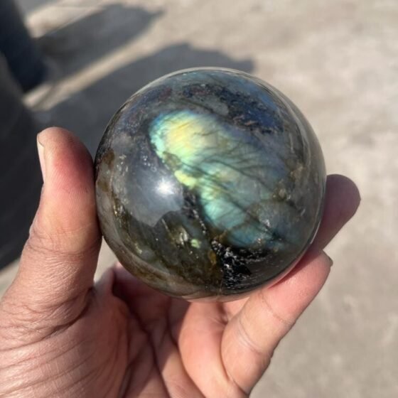 Large Flashy Labradorite Crystal Sphere Ball Handmade Crystal Home Office Decor 2