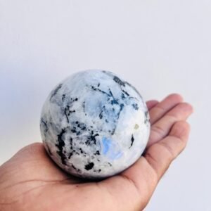 Large Flashy Rainbow Moonstone Crystal Sphere Handmade Crystal Home Office Decor 2