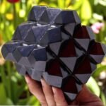Large Black Tourmaline Crystal Cube Schorl Gemstone 54 Pyramids Home OfficeDecor 1
