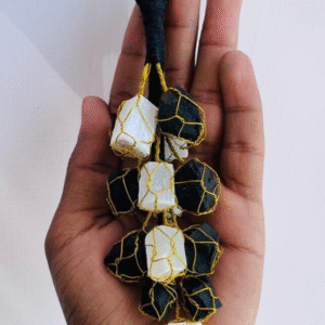 Black Tourmaline Car Hanger Selenite Wall Hanging Crystal Tumbled Door Hanger 2