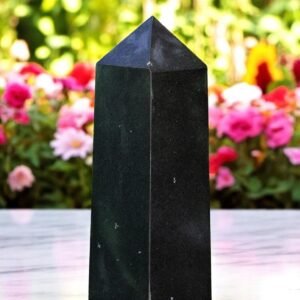 Large Black Tourmaline Crystal Tower Handmade Crystal Home Office Decorative 2