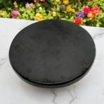 Natural Black Tourmaline Charging Round Shape Plate Remove Negative Energy 1