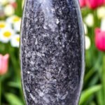 Large Silver Larvikite Crystal Lingam Handmade Crystal Home Office Decorative 2