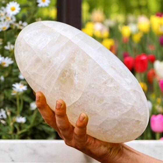 Large Petalite Quartz Crystal Lingam Handmade Crystal Home Office Decorative 1