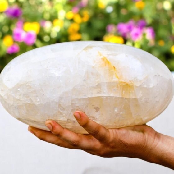 Large Petalite Quartz Crystal Lingam Handmade Crystal Home Office Decorative 2