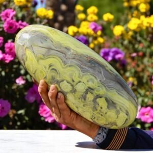 Large Serpentine Crystal Lingam Handmade Crystal Home Office Decorative Lingam 1