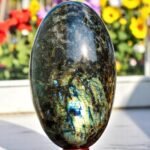 Large Flashy Labradorite Crystal Lingam Handmade Crystal Home Office DecorLingam 1