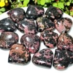 Set Of 10Pcs Pink Rhodonite Crystal Heart Handmade Crystal Home Office Decor 2