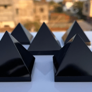 Black Tourmaline Crystal Pyramid Healing Crystals Home Decorative Pyramid Gift 1