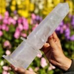 Large Clear Quartz Made Grand Tour Crystal Obelisk Tower Handmade Crystal Point 1