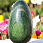 Large Green Nephrite Jade Crystal EggHandmade Crystal Home Office Decorative 2