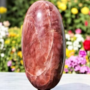 Large Strawberry Quartz Crystal Lingam Handmade Crystal Home Office Decorative 2