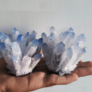 Natural Aquamarine Cluster Raw Blue Cluster Home Office Decorative Geode Gift 1