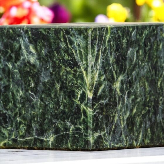 Large Green Jade Crystal Cube Handmade Crystal Home Office Decorative Cube 1