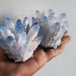 Natural Aquamarine Cluster Raw Blue Cluster Home Office Decorative Geode Gift 2
