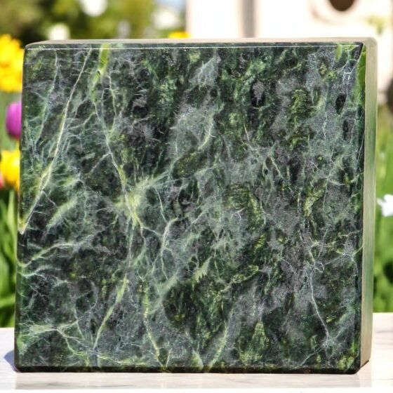 Large Green Jade Crystal Cube Handmade Crystal Home Office Decorative Cube 2