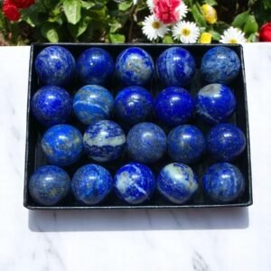 50Pcs Mini Black Tourmaline Crystal Spheres Balls Healing Gemstone Gift 15+MM 1