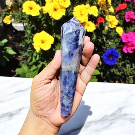 Large Amethyst Crystal Double Point With Steel Stand Purple Brazil Amethyst 2