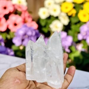 Clear Crystal Quartz Carved Free Forms Points Himalayan Crystals Quartz Sphatik 2