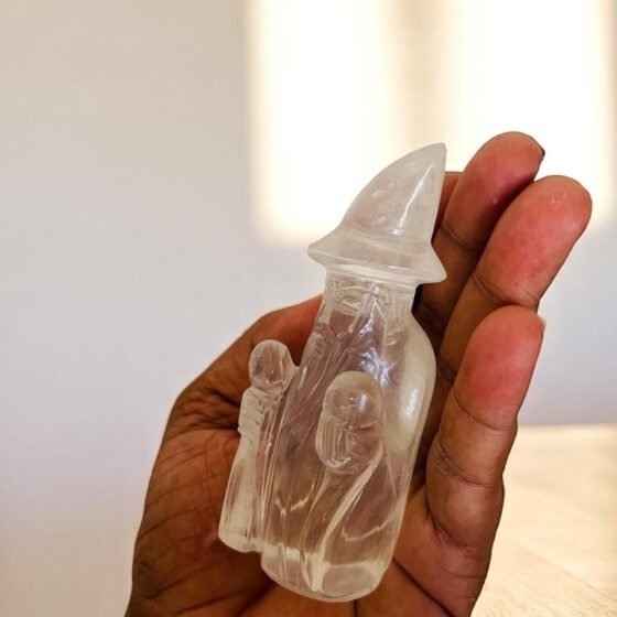 Clear Crystal Quartz Merlin Crystal Statue Clear Crystal Quartz Merlin Crystal 2