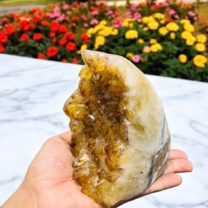 Large 170MM Green Fluorite Crystal Egg Handmade Crystal Home Office Decorative 1