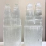 Moroccan Selenite Twin Tower Lamp Unique Crystal Home Office Decorative Tower 1