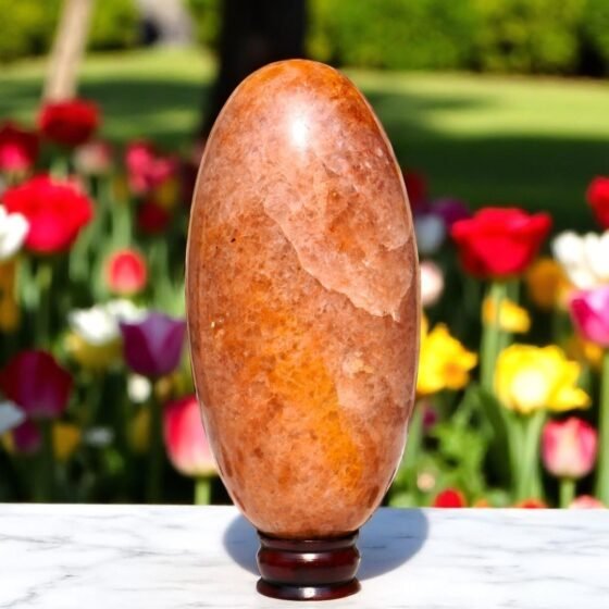 Huge 260MM Golden Quartz Lingam - Genuine Healing Crystal Mineral Stone Lingam 1