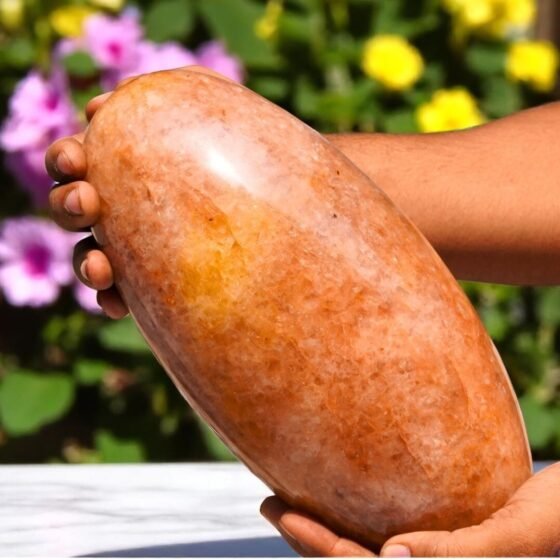 Huge 260MM Golden Quartz Lingam - Genuine Healing Crystal Mineral Stone Lingam 2