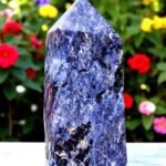 Huge Blue Sodalite Obelisk Tower - Polished Healing Clarity Crystal Showpiece 1
