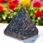 Natural Grey Larvikite Pyramid - Healing Energy Metaphysical Chakra Stone 1